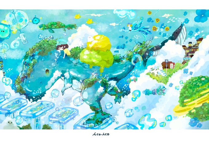 「acrylic paint (medium) water」 illustration images(Latest)