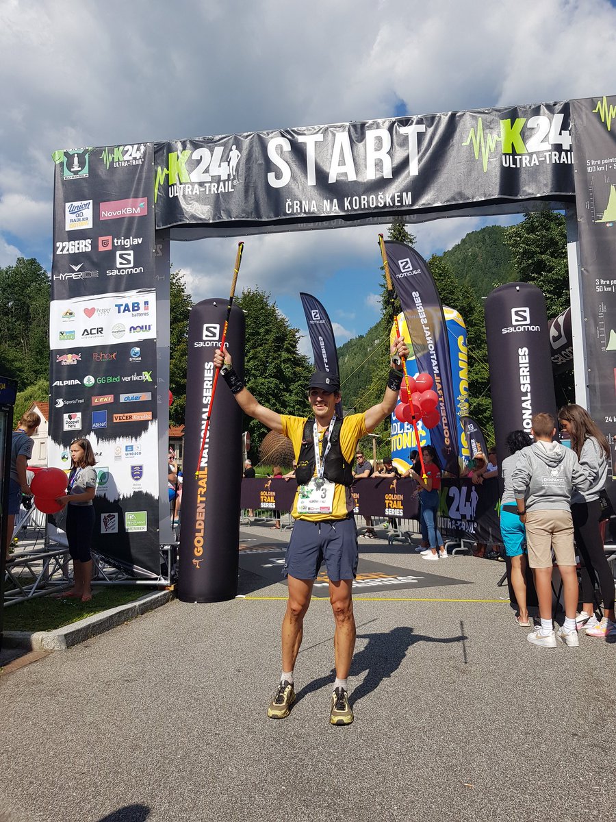 ZanaVertacnik's tweet photo. Korošec Janez Klančnik je zmagovalec 100-kilometrske preizkušnje #K24ultratrail s časom 12h04min55sek @vecer @VecerK https://t.co/OmguxgzPNp