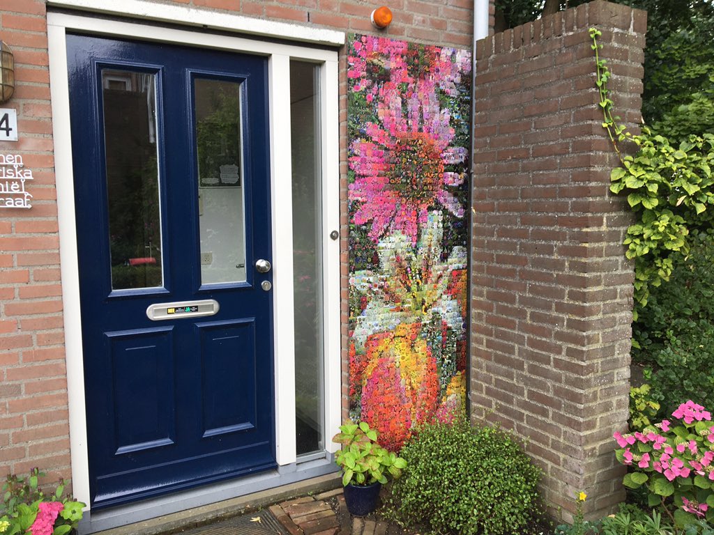 Geïnspireerd bij het @FlowerArtMuseum hebben wij <a href="/AlexP_tweets/">AlexP</a> gevraagd photiles te maken voor de entree en de achtertuin van #BrasserieDeGraafvanGeerland #bestmooi