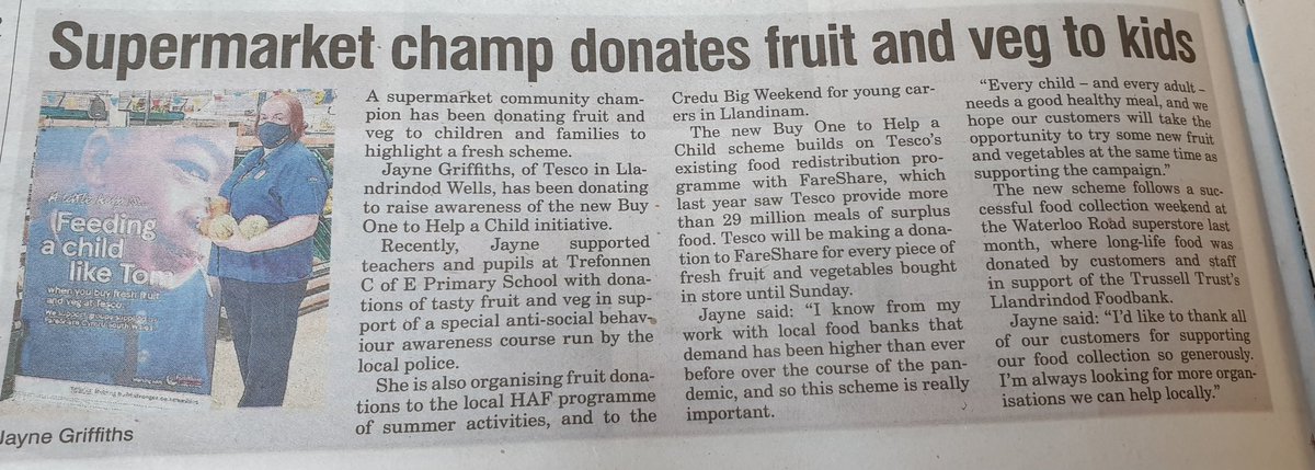 Jayne Griffiths MBE (@jaynegriffith11) on Twitter photo Thank you mid wales journal for the great write up <a href="/headcaseymike/">Mike Casey-Head</a>
@AdamsNat @leeandclare2011 <a href="/tesconews/">Tesco News</a> #midwalesjoural π#beproud Thank you mid wales journal for the great write up <a href="/headcaseymike/">Mike Casey-Head</a>
@AdamsNat @leeandclare2011 <a href="/tesconews/">Tesco News</a> #midwalesjoural π#beproud