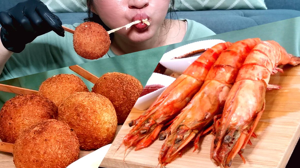 MeetoothFilm's tweet photo. New video is up!Pls check it out!
#crunchy #chewy #crab Claw #cheeseballs 
#Recipe:
https://t.co/Rg14dDuqsM
#mukbang:
https://t.co/YWCOfnvwRh
#giantprawn #seafood #streetfood #mukbang #ASMR #food #foodie #makan #咀嚼音 #asmrcommunity #asmreating #asmrvideo #mukbangasmr #asmrfood https://t.co/rWCrcoeG1n