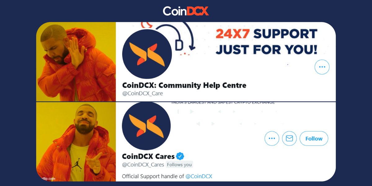 CoinDCX's tweet photo. You know it's wrong when even your favourite meme says so!
Follow @CoinDCX_Cares for secure and fast response on all your queries.
#SecurityAwareness #CoinDCXSupport #CoinDCX https://t.co/EwJ5xI8ZFT