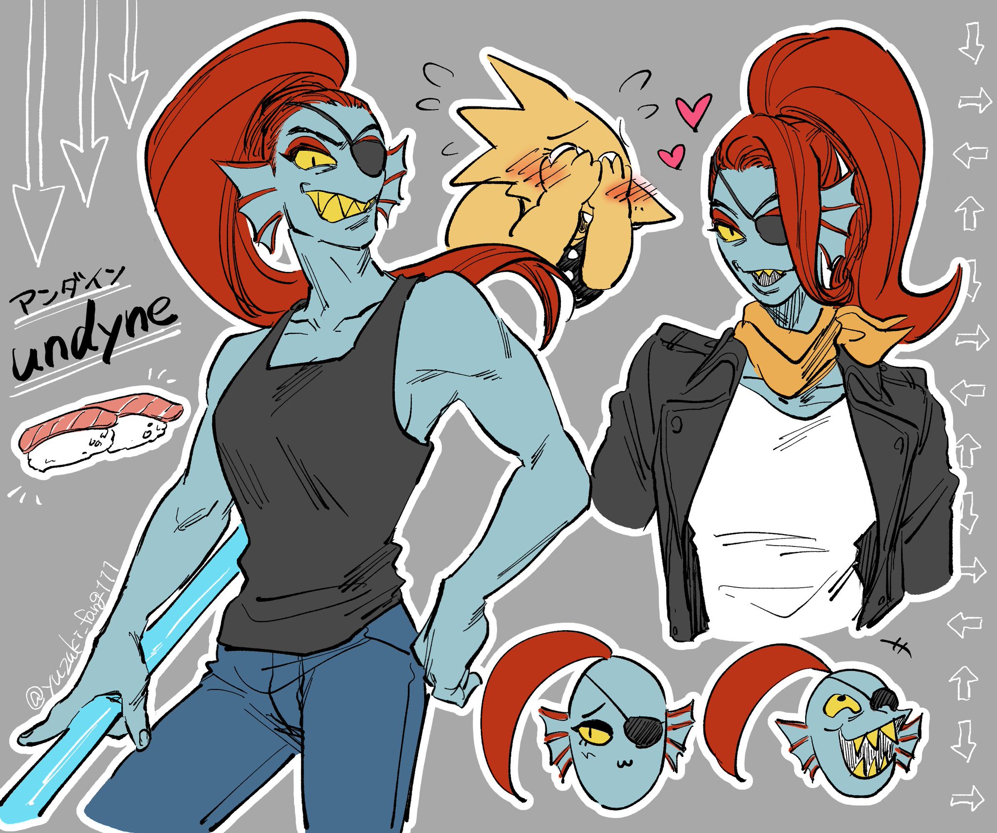 悠月 アンダイン良い 強い姐さん好き Undertale Undyne