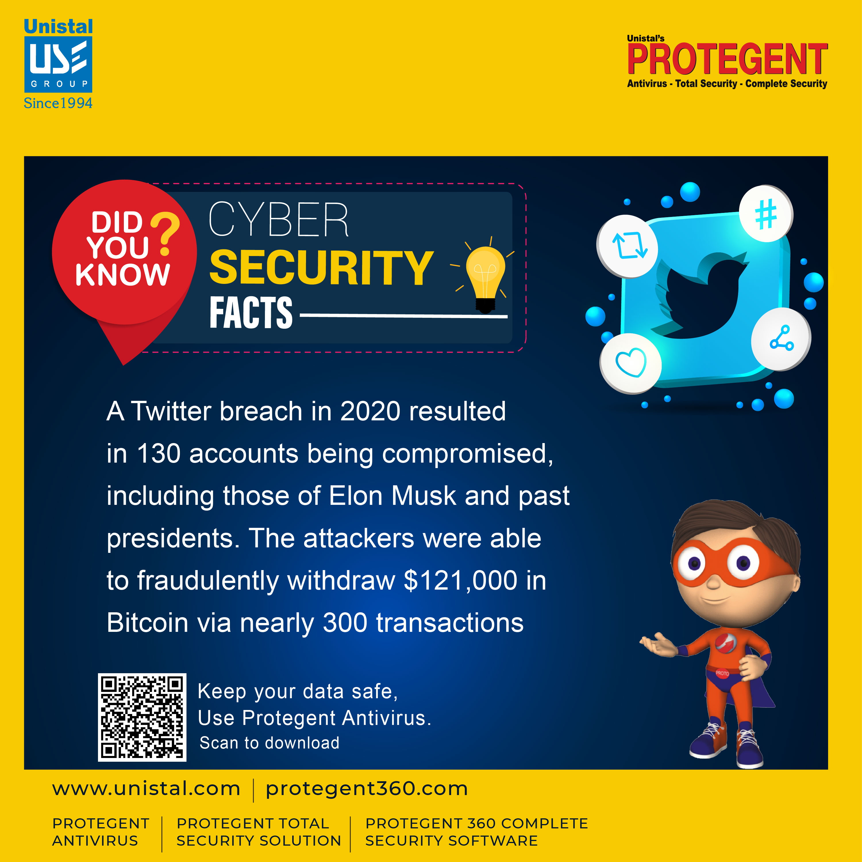 Unistal Global on X: #MustRead Cyber security facts. #DidYouKnow