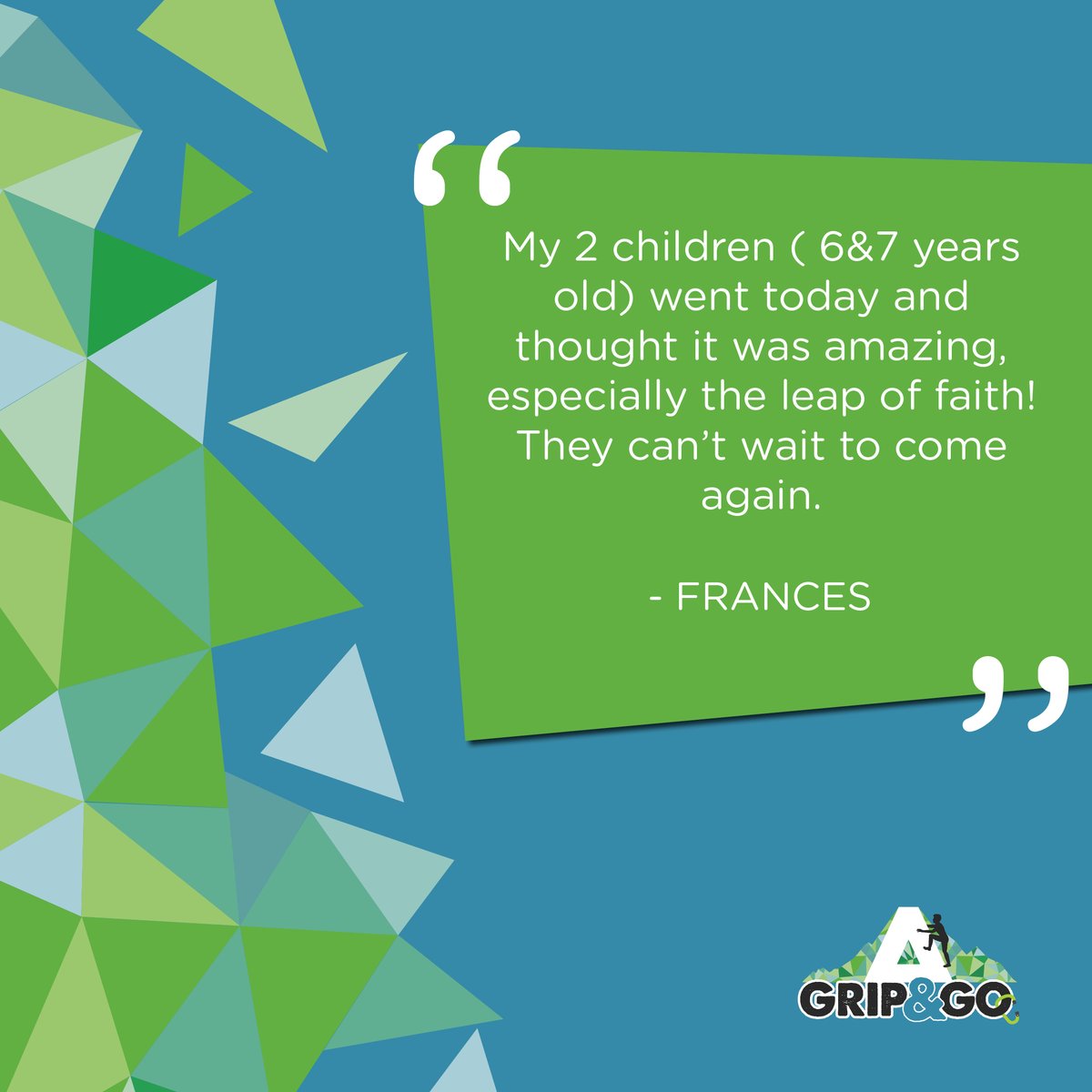 We love hearing your feedback about your experience at Grip &amp; Go. 🧗‍♂️