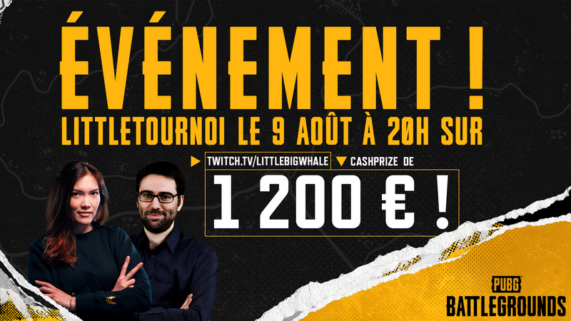 La deuxième édition du LittleTournoi présentée par <a href="/LittleBigWhale/">Marianne</a> et @SirBENJD aura lieu lundi 9 août à 20h !

Notez cette date dans votre agenda pour ne pas manquer cette confrontation avec un cashprize de 1200€
 
🍳 On va se poêler ! 
twitch.tv/littlebigwhale