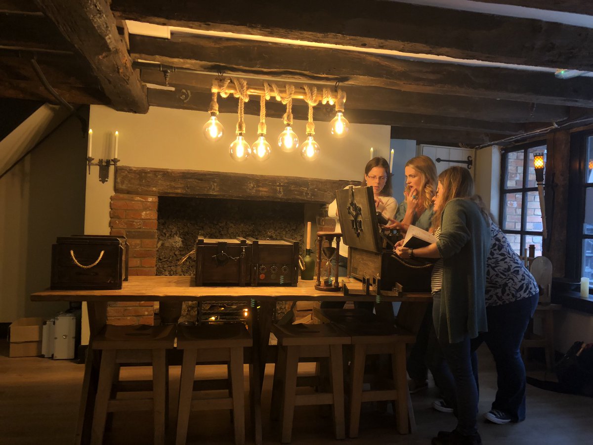 The final team of players tested our new Pieces of Eight table game last night. A couple of tweaks and we can start taking bookings. #lovesalisbury #escaperooms #timeforwiltshire