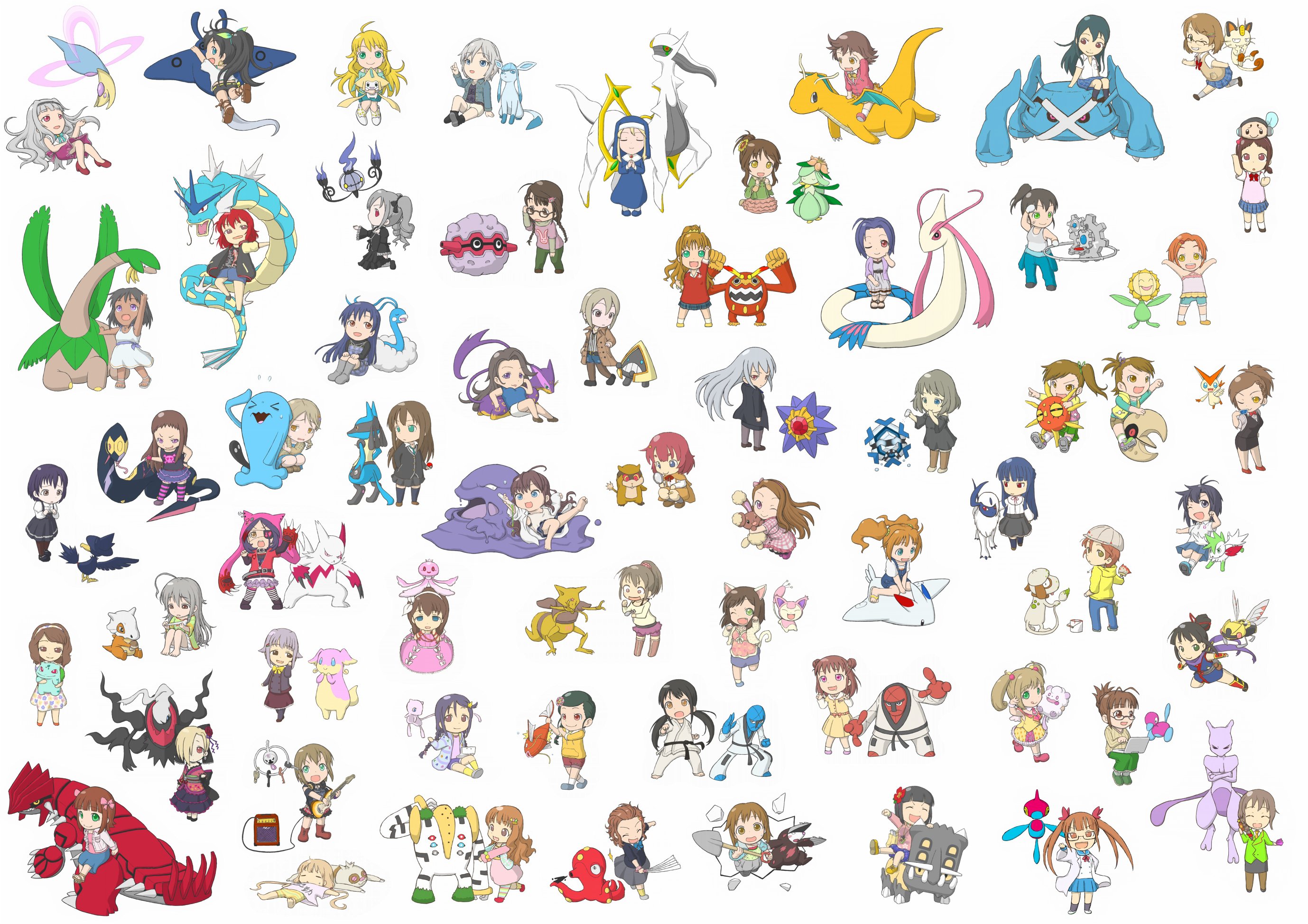 Sault 昔描いたポケモンとアイドルの絵 一枚に纏めた事無かったからやってみたら 結構描いてたな T Co Qpjizavdkz Twitter