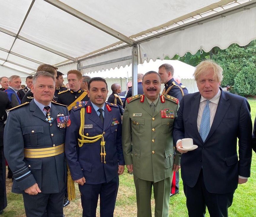 The 🇬🇧 PM <a href="/BorisJohnson/">Boris Johnson</a> met the Kuwaiti delegation that attended the graduation ceremony of the Royal Military Academy Sandhurst. Congratulations to the two 🇰🇼 Officer Cadets from the Kuwait Army and Kuwait National Guard. 

<a href="/RMASandhurst/">Royal Military Academy Sandhurst</a>
<a href="/KNG_kw/">الحرس الوطني الكويتي</a>
<a href="/KuwaitArmyGHQ/">KUWAIT ARMY - الجيش الكويتي</a>