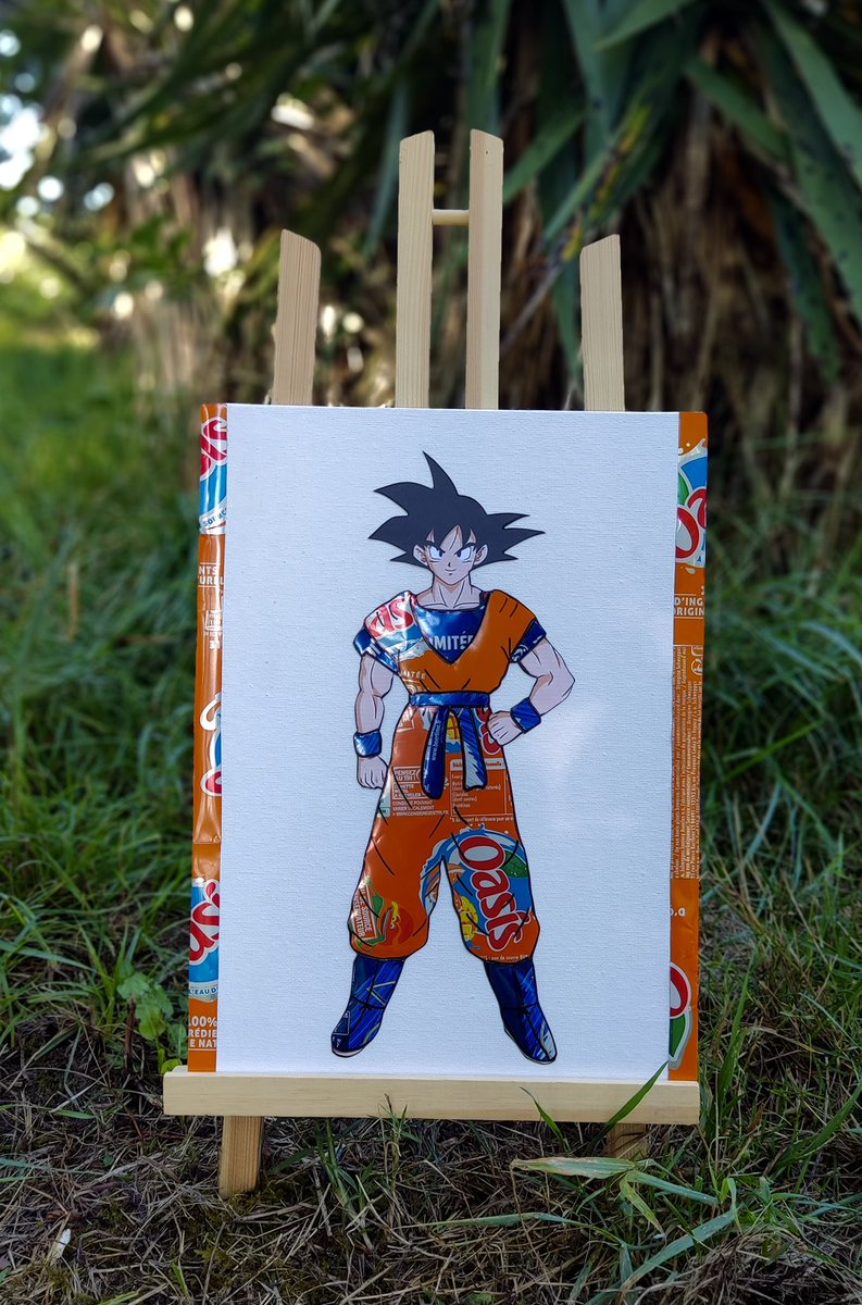 Sandrinecraft's tweet image. Et voici la dernière #creation ! Ça devrait faire plaisir aux fans de #DragonBallZ ☺️ 

qu’en pensez vous ?

#dbz #goku #DragonBallSuper