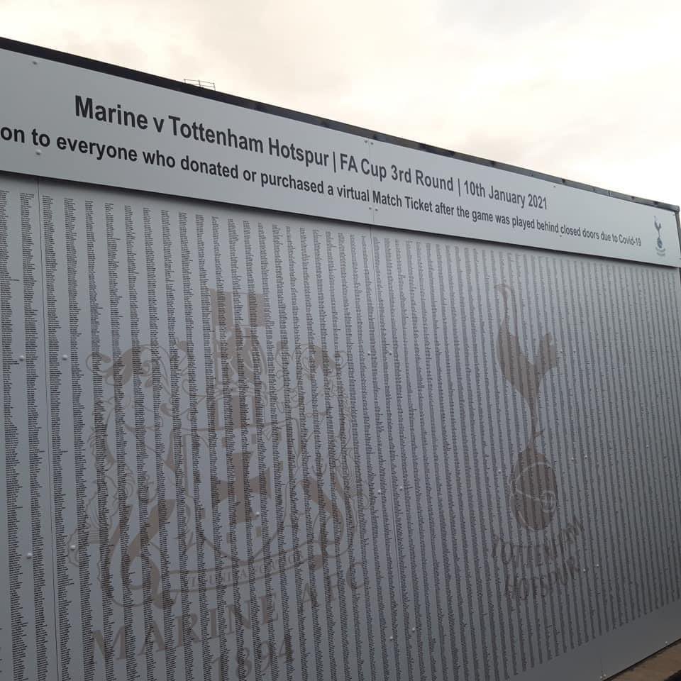 32,202 of you purchased a virtual ticket &amp; transformed our club forever. Our new virtual wall with all names has now been installed as a permanent reminder of your support. Thank you ❤️❤️❤️ <a href="/EmiratesFACup/">Emirates FA Cup</a> @spursofficial