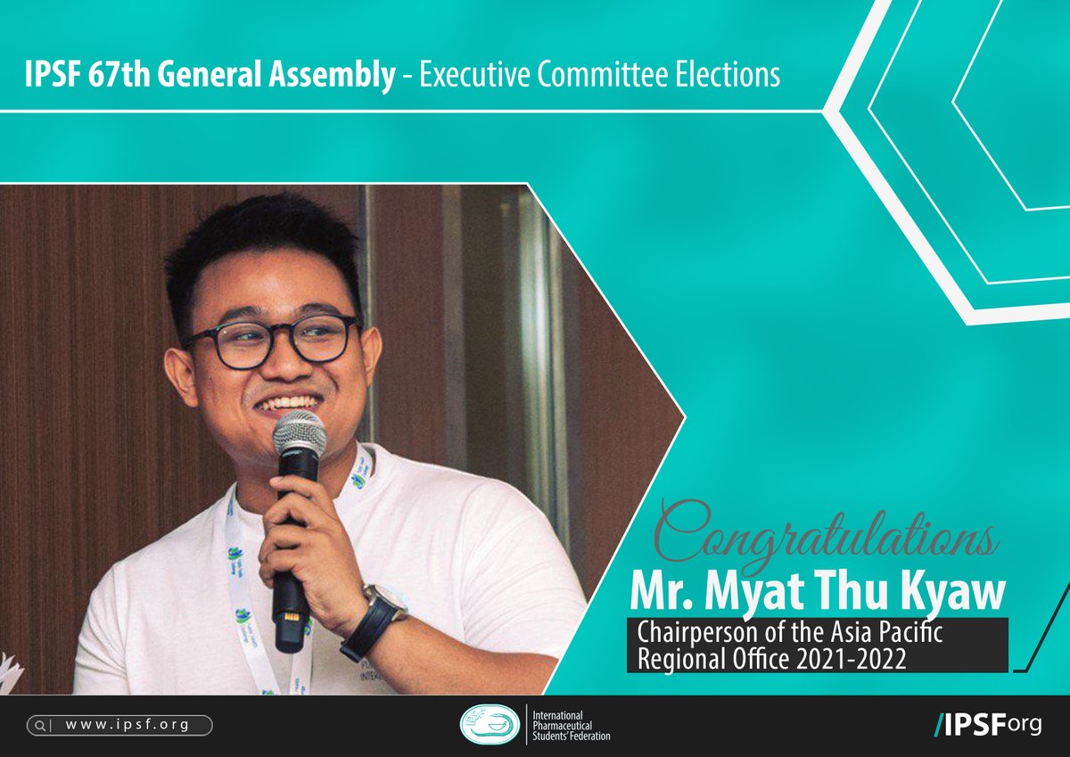 IPSForg's tweet photo. Congratulations to the Chairperson of the Asia Pacific Regional Office 2021 - 2022: Mr. Myat Thu Kyaw for being appointed during the General Assembly
#IPSForg #67thGeneralAssembly https://t.co/3TnVjLLoBq