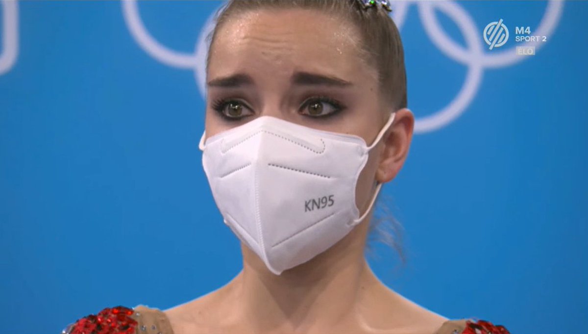 Cosmos941207's tweet photo. Rhythmic gymnastics was so dramatic, first Arina Averina was off the podium, then Dina Averina had to wait ages for her scores to come up, there were tears in her eyes as she probably knew it wouldn't be enough https://t.co/fZ3OrZIJzU