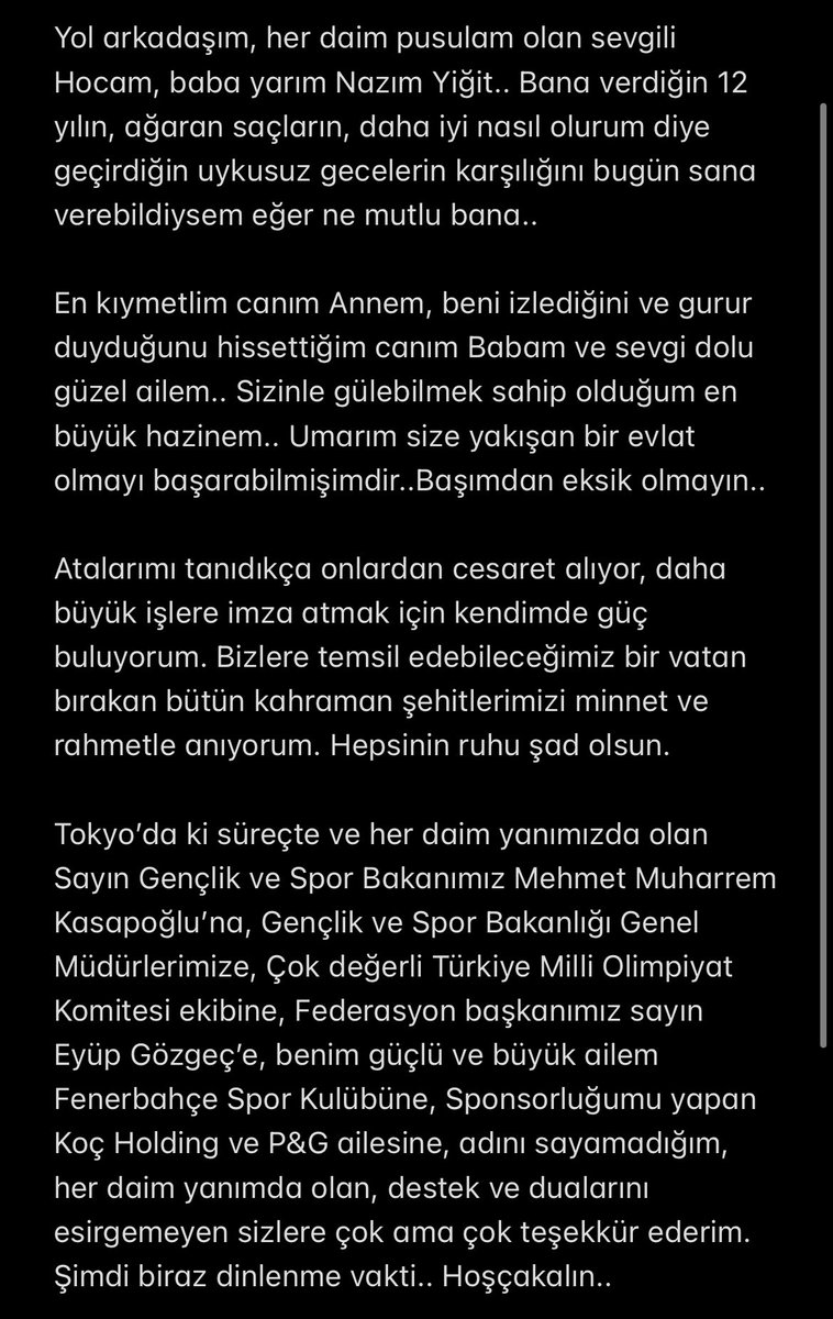 busenazckroglu's tweet photo. Direnişte bir kadın Nene Hatun gibi, İlk kadın doktor Safiye Ali gibi, İlk kadın savaş pilotu Sabiha Gökçen gibi, İlk kadın Bakan Türkan Akyol gibi; taşıdığım bu asil kanla bugün Tokyo’da bir tarih yazıyor, Ülkemizi dünyanın her bir yanından alkışlatmanın gururunu yaşıyorum..🇹🇷 https://t.co/PCvcRyVFy9