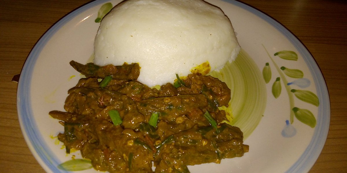 empress_mwana's tweet photo. Starting my weekend on a good note.Pap &amp;dried okra https://t.co/qQHa62hoQW