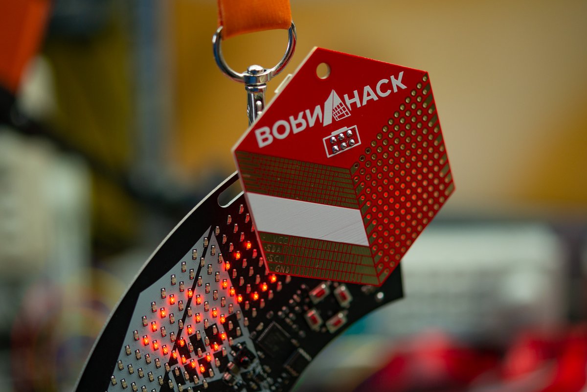 BornHack Badge tweet media