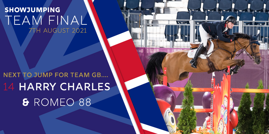 Next in for Team GB is 🇬🇧 Harry Charles and Romeo 88!! 
#equestrianshowjumping #equestrianjumping #equestrian #TeamGB #UnitedByEmotion #thisiswhatmakesus