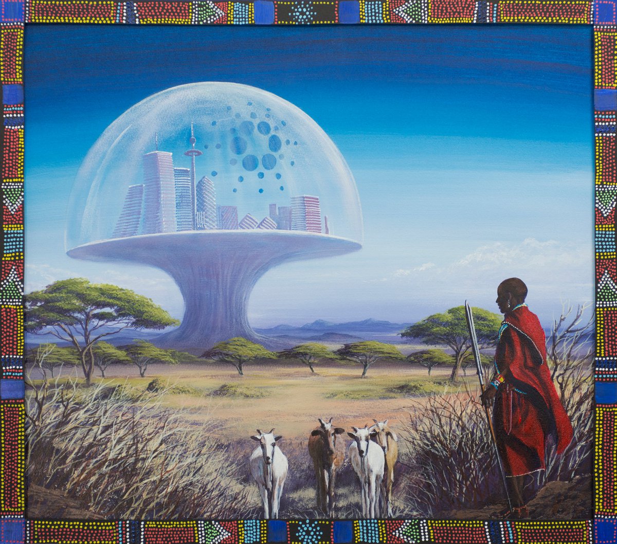 ishadowstepz's tweet photo. I’m so lucky I just got a RARE FRAMED AFRICAN DREAM and the NAVAJO DREAM CNFT. 😭❤️😭❤️🙌 check out this amazing artist @Krystalvoyager1 

@IOHK_Charles 
#nftart #nftcollector #Cardano #CardanoNFT #ADA  #CNFT #digitalart #cryptoart #CardanoADA #crypto #CardanoCommunity https://t.co/YYkPcQQLxq