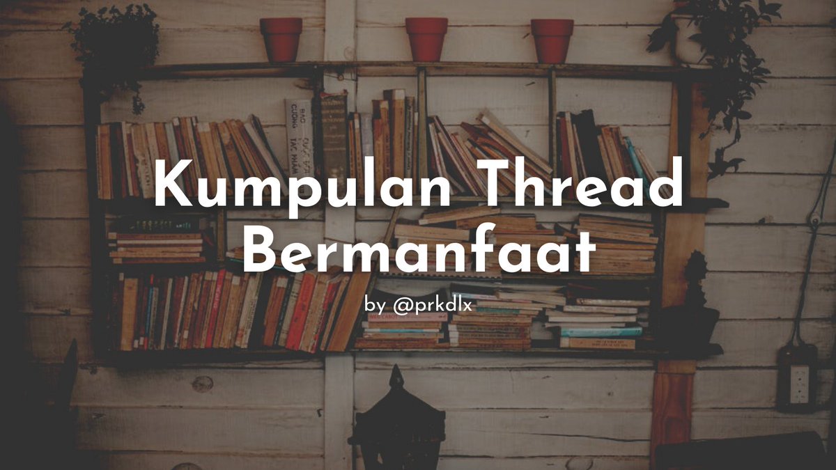 Di bawah ini adalah kumpulan thread bermanfaat yg pernah aku buat, yg mungkin aja temen2 pengen baca.