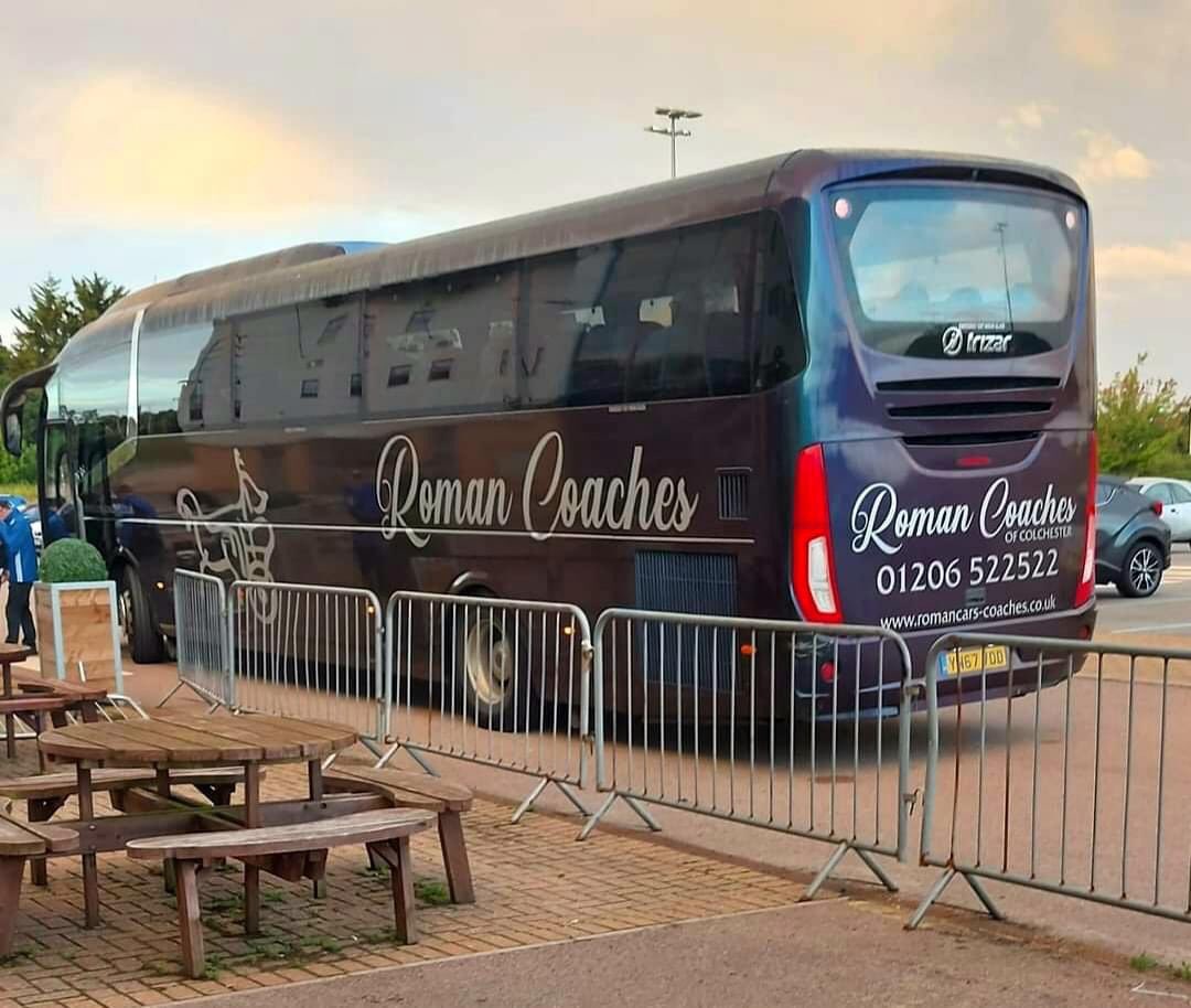 RomanCoaches's tweet photo. Our first โAwayโ day for a long long time โฆ..
We are on our way to @officialcufc
Getting football back on the road - the #RomanWay
@CUSAsupporters
@RomanCoaches https://t.co/cVMMSpaL2V