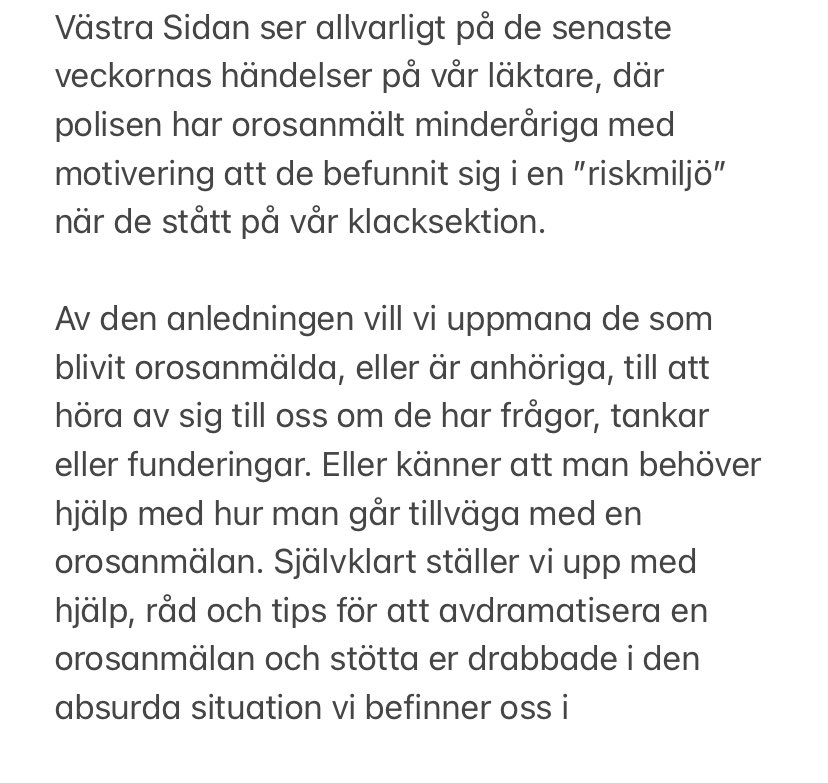 VastraSidan's tweet photo. Med anledning av de senaste händelserna på vår läktare. https://t.co/f7xJg0NULg