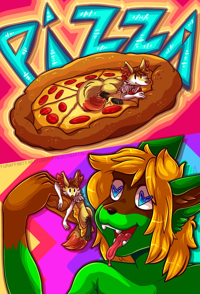 its pizza timeeee #pizza #furry #vore.