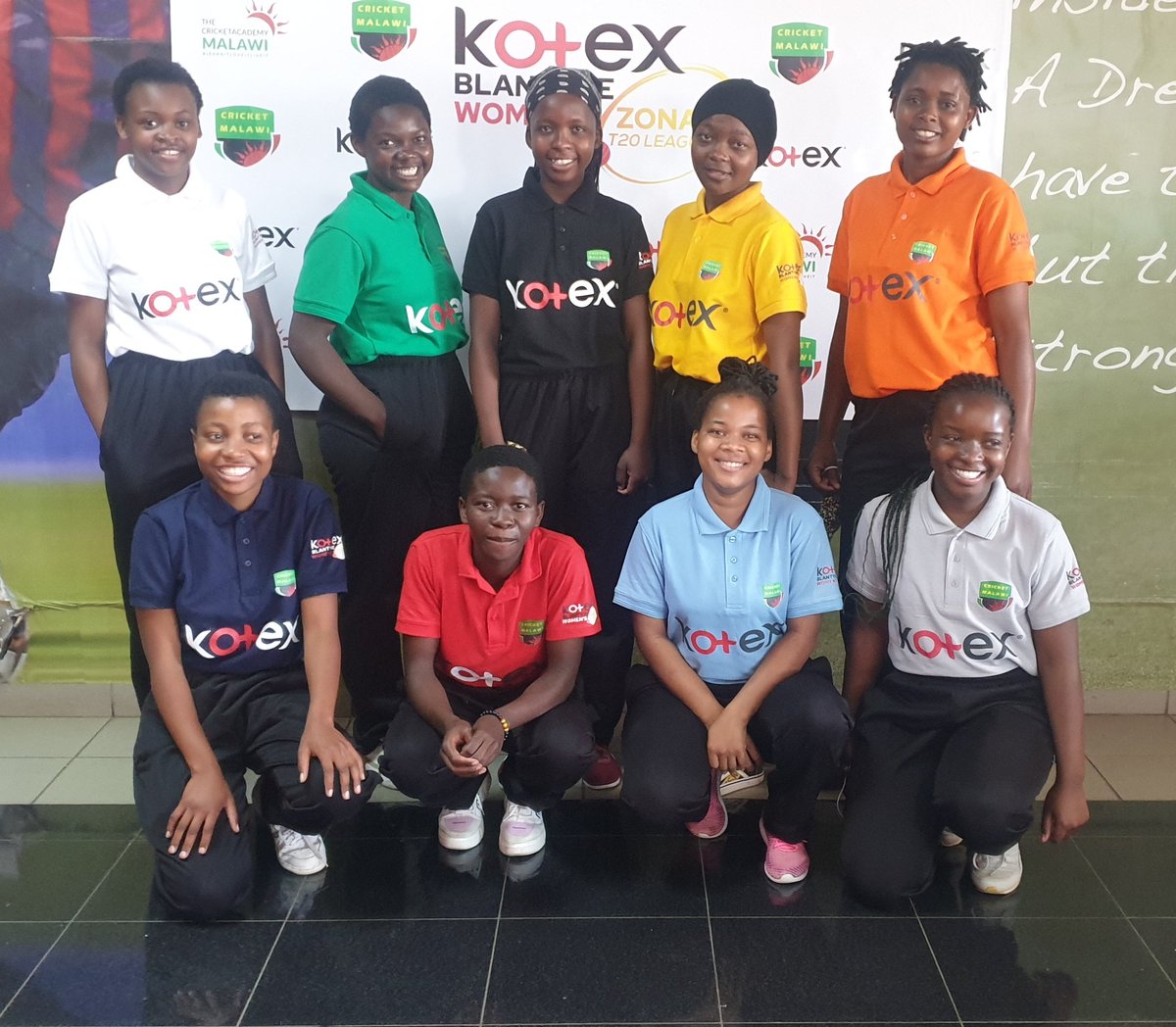 cricketmalawi's tweet photo. What a great day, thank you #Kotex for this amazing partnership to enhance #Womens #Cricket in #Malalwi #LearnItLoveItLiveIt #sportwithapurpose #StriveForExcellence #WarmHeartofAfrica #CricketForAll #AfricanCricket https://t.co/OCO0UlKFgY