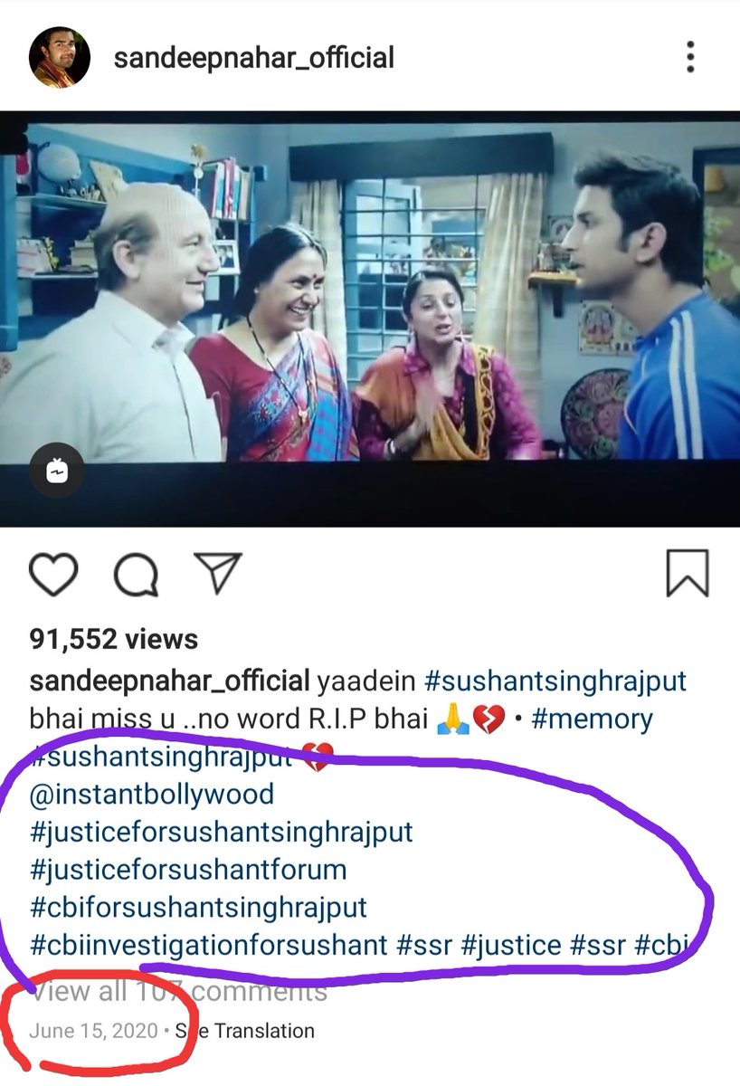 ShaikImran_18's tweet photo. 1/2 🚫⭕
After 14th June 2020 we took some days to figure out it wasn't a suicide &amp; then people demanded enquiry in Abetment to suicide angle followed by demand of CBI in Murder Case by end of June.
But there was a guy who demanded JUSTICE &amp; CBI for Sushant on 
15th June 2020. https://t.co/XY2w2Hc11B