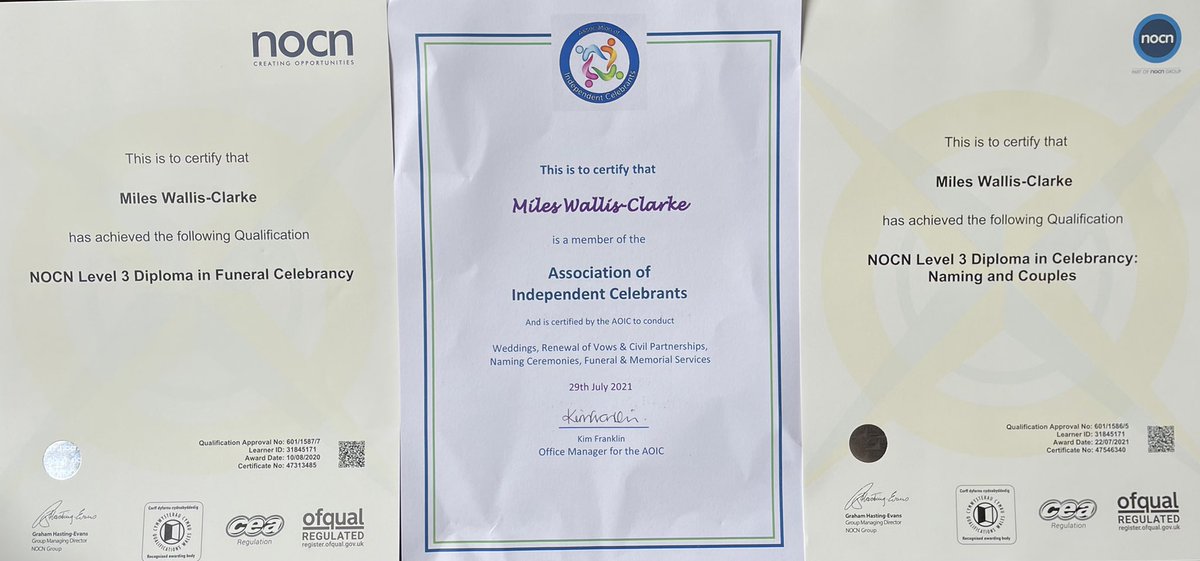 Miles Wallis-Clarke Civil Celebrant tweet media