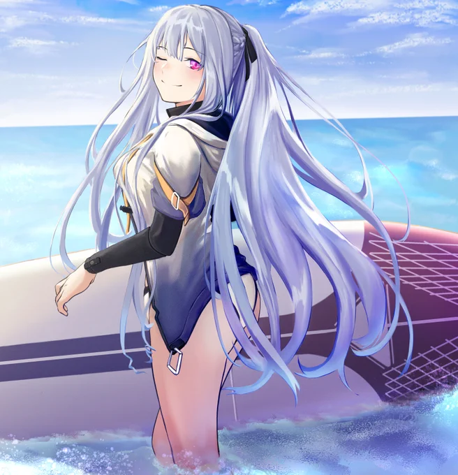 ドルフロのAK-12

取り合えず完成!
普段とは少し異なった感じで塗ってみたけど思ってたよりは上手くいった気がする.

背景はまだ手探りだけど,だんだん楽しく描けるようになってきたかなぁ(海と空だけだと少し寂しいので今度は別の要素も追加したい)

#ドールズフロントライン 
#イラスト練習 