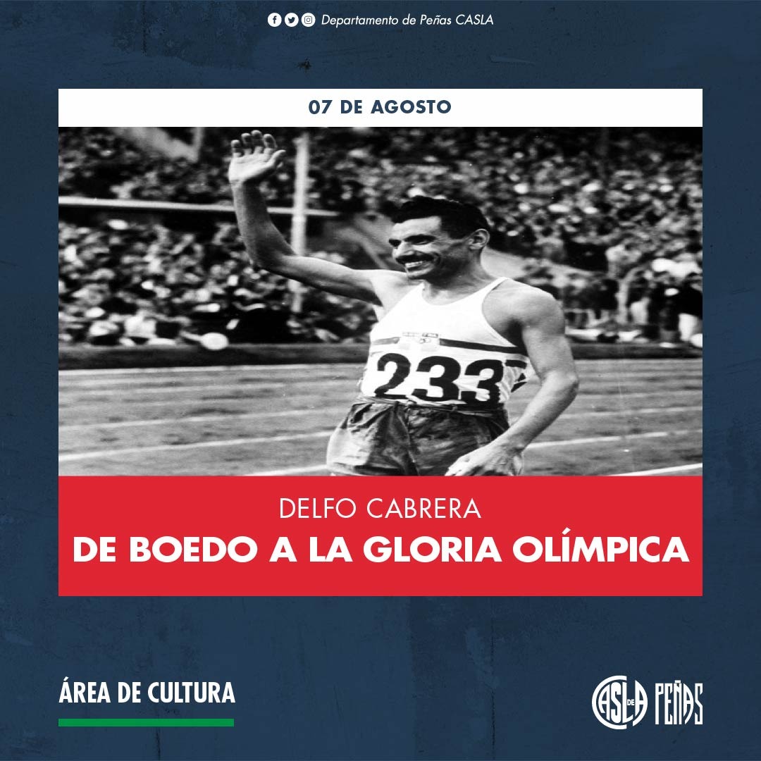 PeniasCASLA's tweet photo. Se cumplen 73 años del primer puesto de Delfo Cabrera en la maratón de Londres 1948, un orgullo azulgrana.
El nacido en Armstrong, Santa Fe, se formó como atleta de elite en San Lorenzo.
De Boedo a la gloria eterna.

👉🏼 https://t.co/j4lOfqj6Bm

#MasQue90Minutos 💙❤
#AreaCultura https://t.co/svMWyc661I