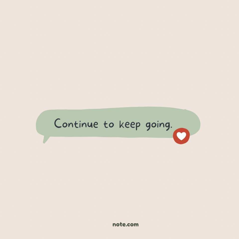 Keep going!