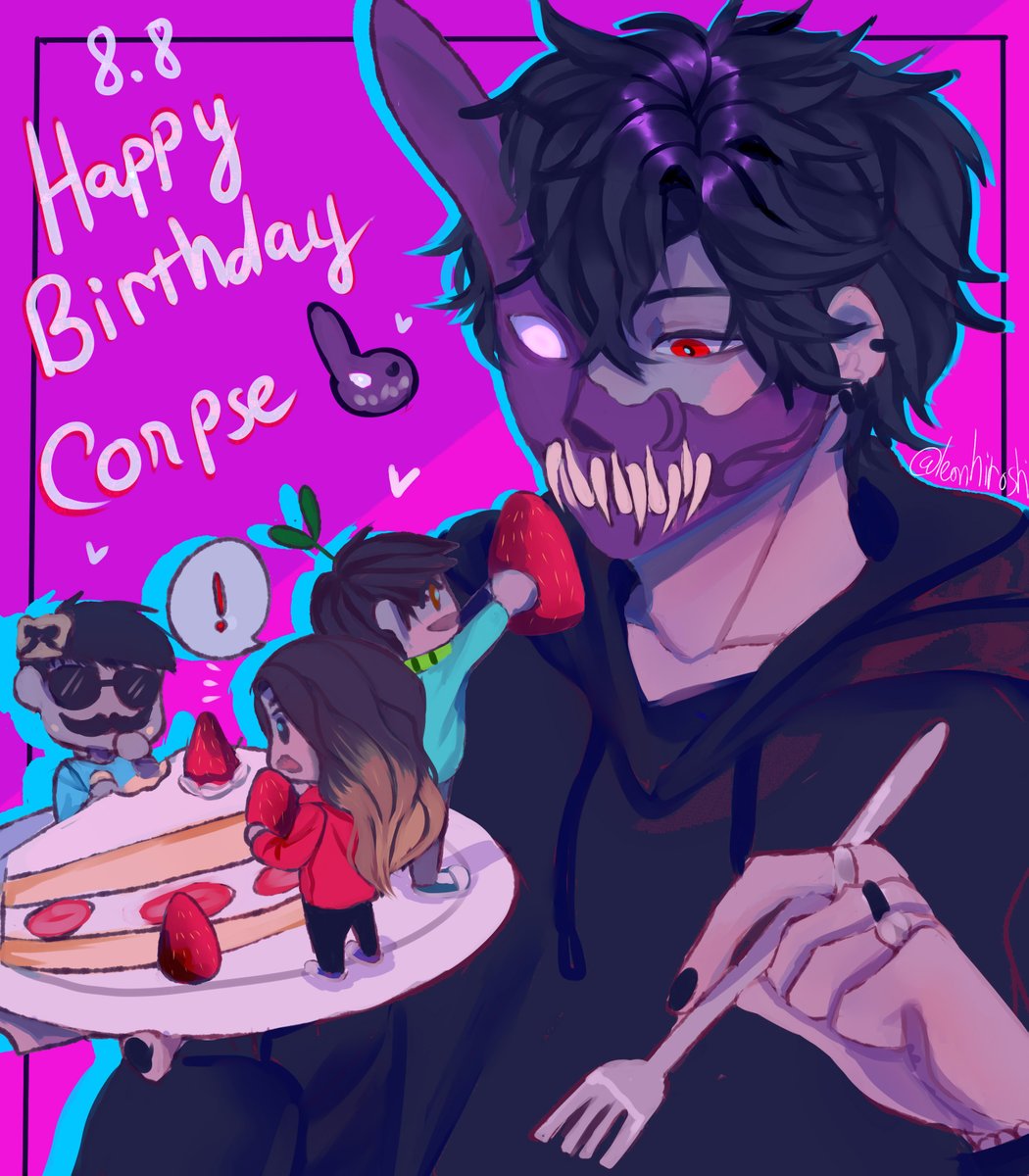 Leon32414456's tweet photo. Happy birthday to Corpse !!!🌹🌹🍓

#FANART #corpsehusbandfanart #corpsefanart #corpsehusband #digitalart #art #artwork https://t.co/N18hLEuUY4