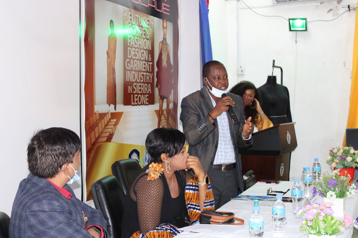 BlueCrestSL's tweet photo. BlueCrest College School of Fashion &amp; Design (SFD), has organized a Fashion Conclave Today at BlueCrest College, Sierra Leone. The objective of this Conclave was to discuss the “Future Scope of Fashion Design &amp; Garment Construction Industry in Sierra Leone”. https://t.co/jdv3Qc4Sck