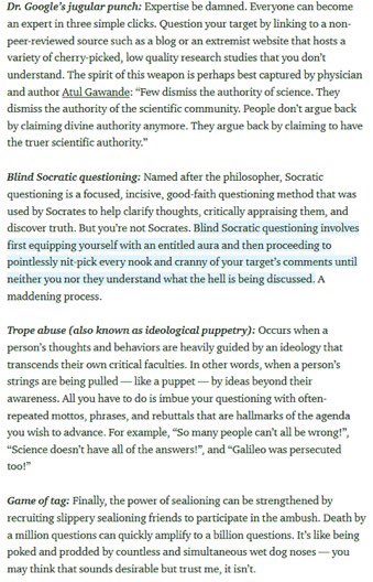 jonathanstea's tweet photo. Sealioning is a form of trolling.
It's the sophisticated adult-version of the fraternity-esque “debate me bro” plea.
It's a vehicle to spread misinformation and propaganda.
8 Sealioning Strategies:
https://t.co/4Dg6g4GBgu https://t.co/7ZwkFCpEIK