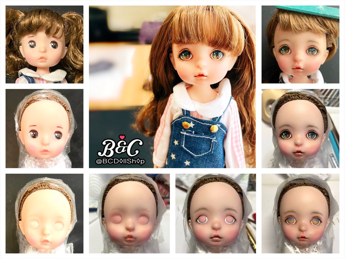 bcdollshop's tweet photo. この子メイクをやり直しましだ、この子は本当に可能性に満ちていますし、とてもカワイイです😍、新しいメイクについてどう思いますか？🥰

新/やり直すBJDのメイク🎨の委託も受けっておりますので、ご興味のある方はぜひご連絡ください。

#bcdollshop https://t.co/jpOQX9HYtL
