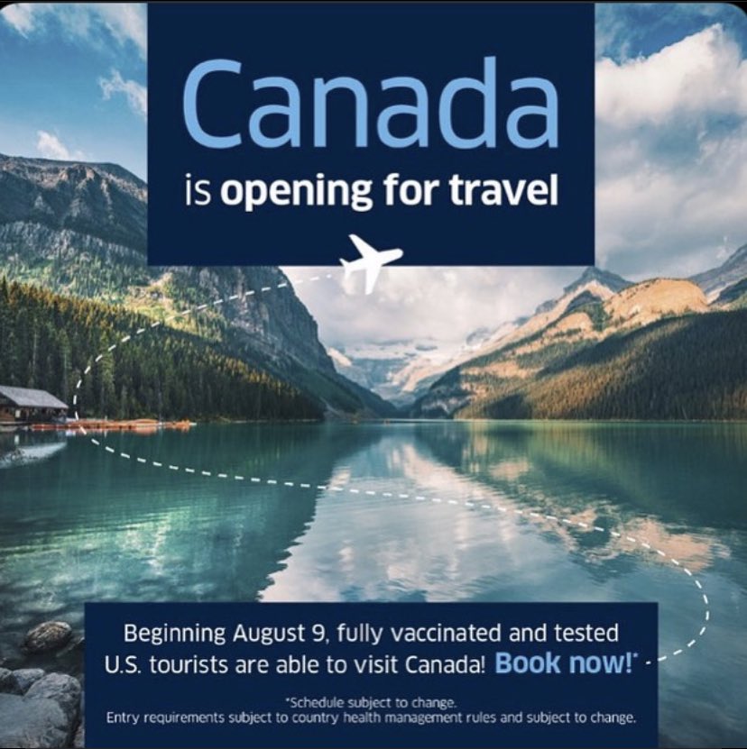 #welcome back to #canada 🇨🇦 to our #american 🇺🇸 #travellers #for #travel #holiday #vacation #travelling #travelexperience #traveltocanada #privatetours #guidedtours #daytours & #gankortours #tours & #activities #thingstodo #covid_19 #safetravels for the #vaccinated