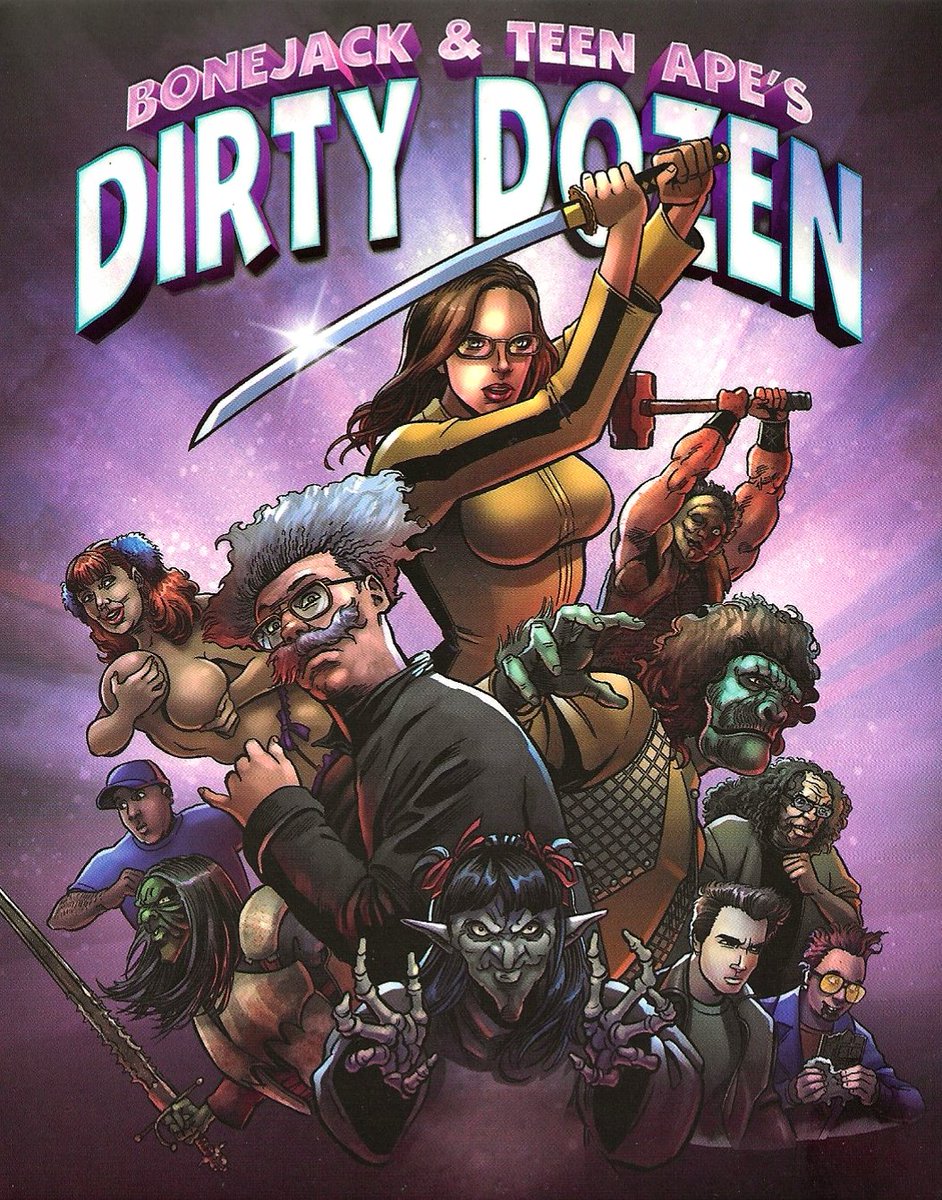 Teen_Ape's tweet photo. https://t.co/gKUY5hTkBp 

Bonejack &amp; Teen Ape's DIRTY DOZEN
-Signature Edition- by Tempe Digital, Makeflix and Low Budget Pictures.
For the 30 Year Anniversary!

#Bonejack #TeenApe #LBP #ChrisSeaver #CaseyBowker #Makeflix #LowBudgetPictures #Tempe https://t.co/SZc8nciCuy