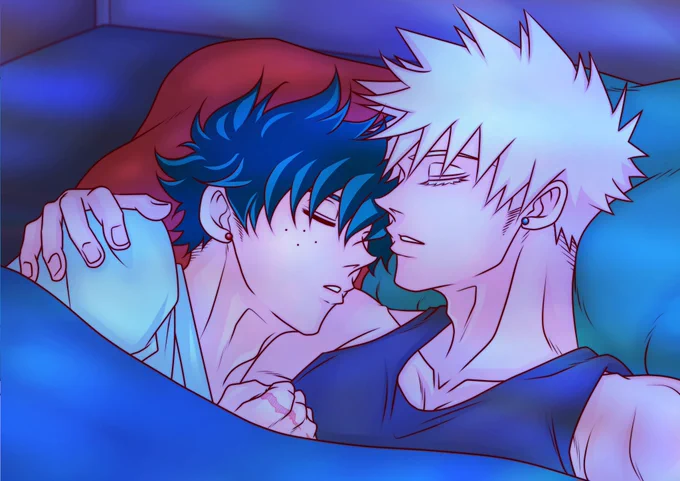 明日は映画を観に行くので早寝するプロヒ夫夫。

#勝デク #勝出 #KTDK #bkdk 