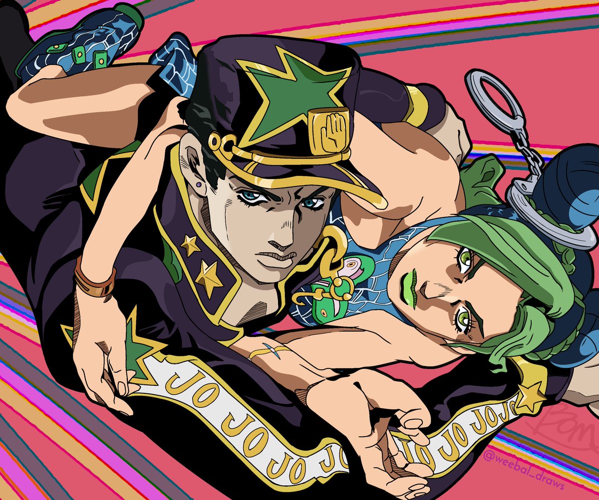 93. bringing back tjis old Jotaro & Jolyne I did for the. 