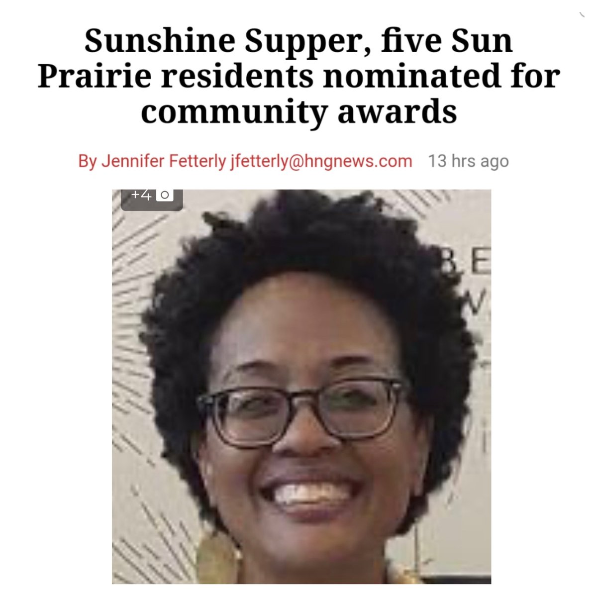 olskool_4life's tweet photo. "... One of the city’s top Black leaders is a Charles D. Ashley Award nominee. Marilyn Ruffin founded the Black Excellence Achievement Makers @BeamAwardsSP to acknowledge Sun Prairie Black scholars &amp; adults. The May
event included a drive-thru parade w/500+ awards given out. https://t.co/4e4o7j0HdD