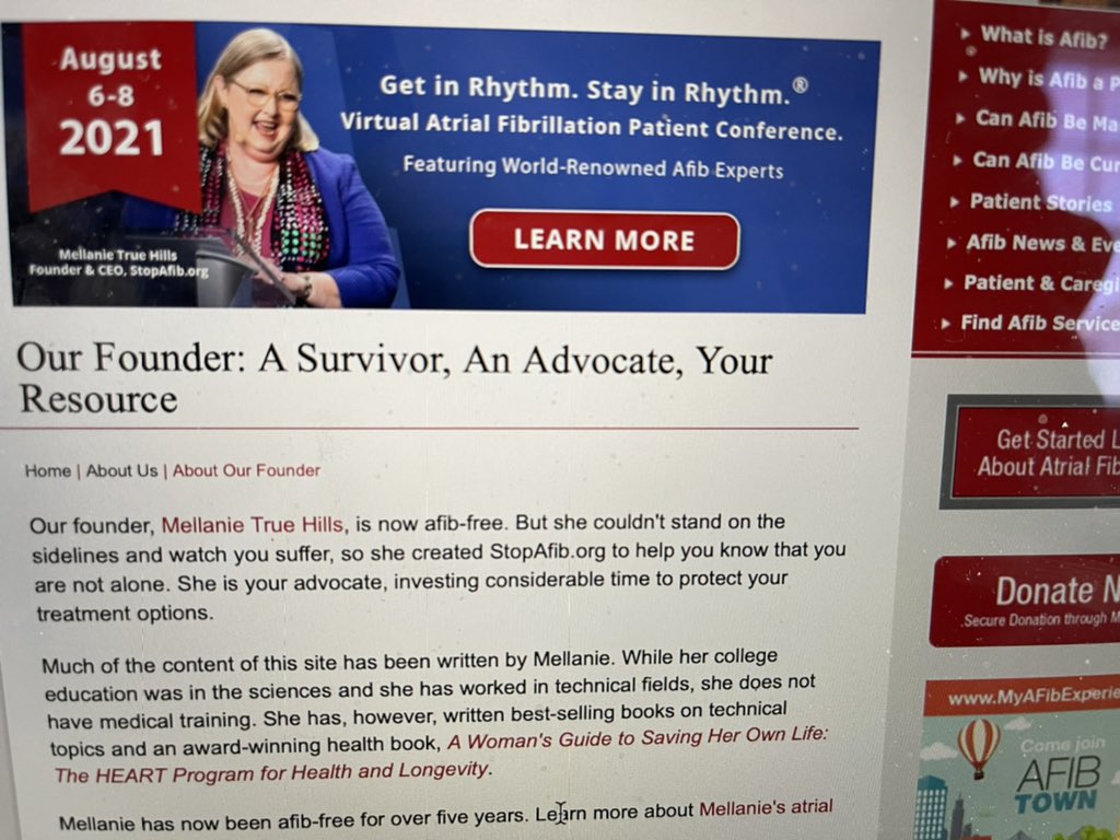 Excellent talk by @KTamirisaMD about AFib ablation technology at #StopAfib21 - superb patient conference again this year thanks to Mellanie True Hills and @stopafib. Honor to participate and disseminate knowledge about this important arrhythmia! @EPrystowskyonEP @HRSonline