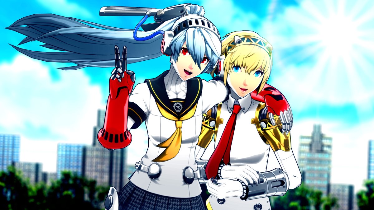 Labrys & Aigis Persona 4 Arena I like to imagine when they're not ...