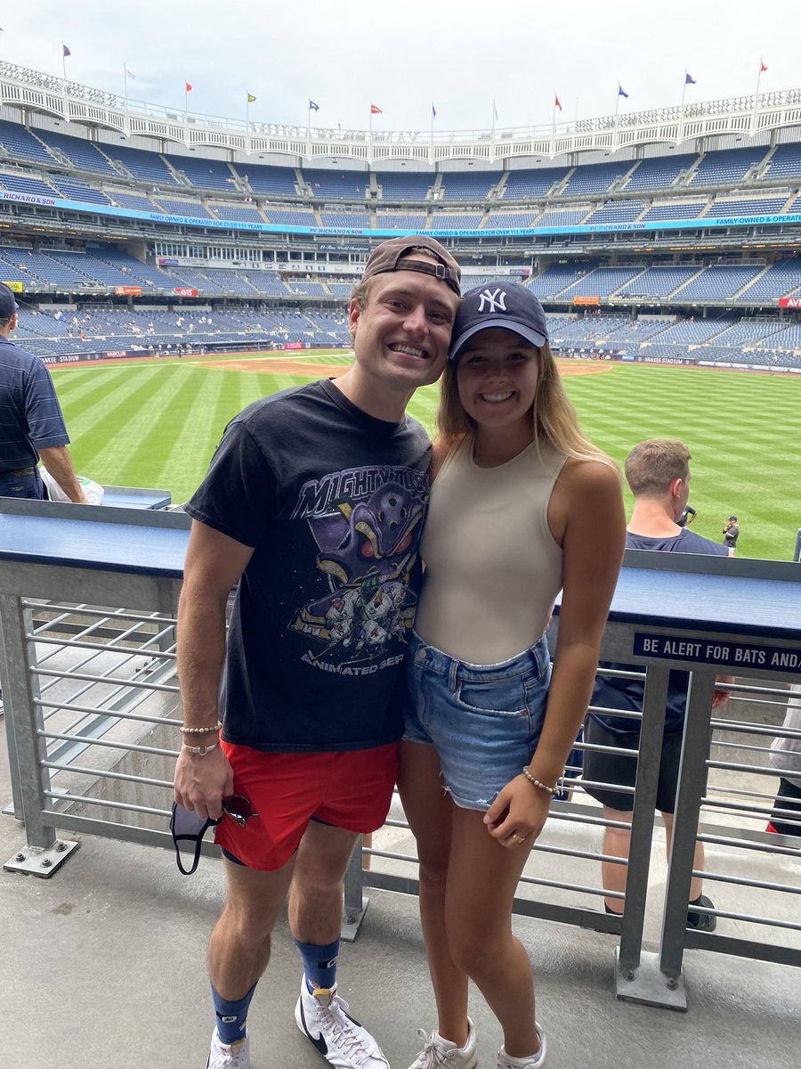 First Yankees game w Daney! #SquadUp