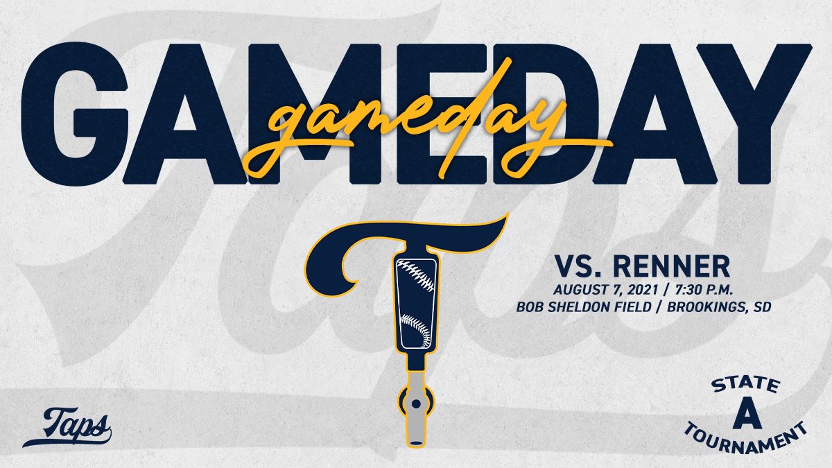It’s gameday at the state tournament! Your Tappers travel up North to take on Renner. #KegMen🍻 #RollTaps🍻