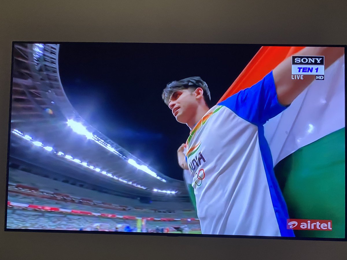 JasmeetUnivers's tweet photo. Congratulations India, Take A Bow Champion #NeerajChopra #Gold https://t.co/sSQDGBJ64d