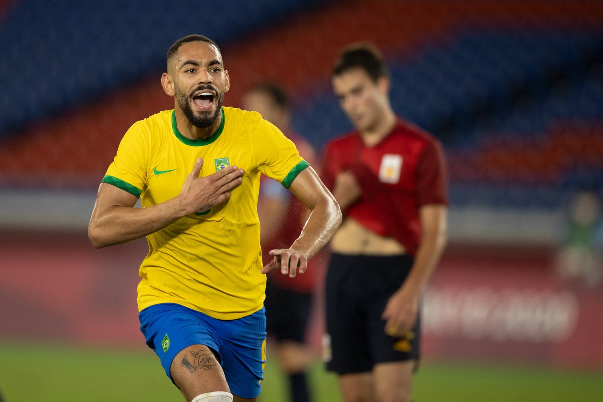 CBF_Futbol's tweet photo. "¡ESTO ES BRASIL!"

¡Matheus Cunha, el tipo que le está dando la victoria a la #SeleçãoOlímpica en la decisión de la medalla de oro! 💪🏅🇧🇷

📸: Lucas Figueiredo / CBF

🇧🇷 1x0 🇪🇸 | #BRAxESP #SeleçãoOlímpica https://t.co/c0EsF0M5Dv