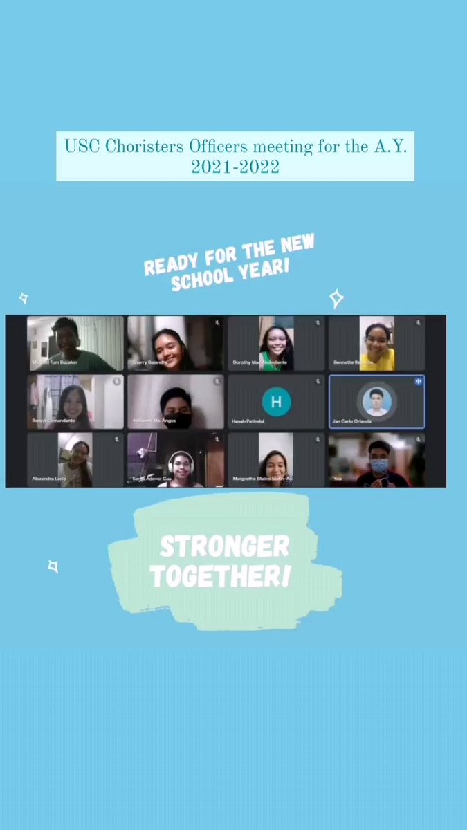 USCchoristers's tweet photo. Stronger together! We're ready for you! 💙 https://t.co/8XctXhBkln