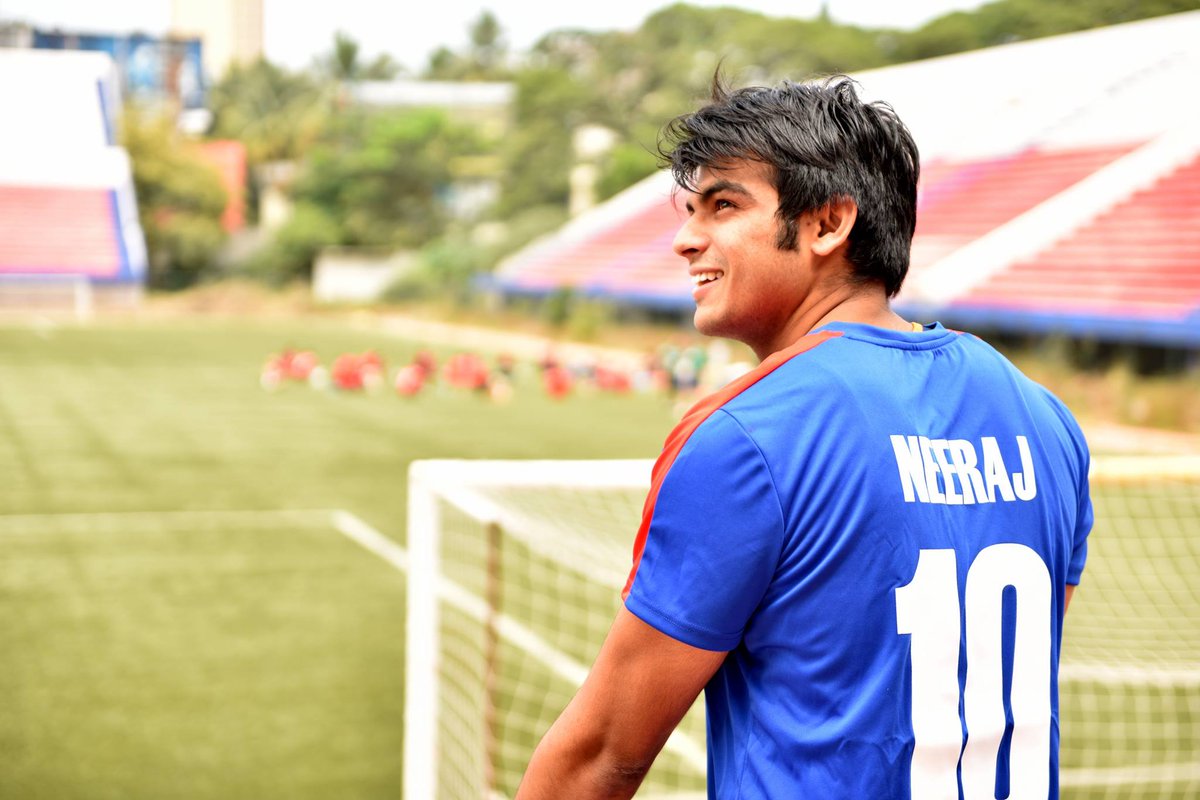 bengalurufc's tweet photo. Neeraj Chopra. Olympic Gold Medalist. 🏅
Enough said. 🔥
#TeamIndia #Olympics #FriendOfBFC https://t.co/6PQtCAelau