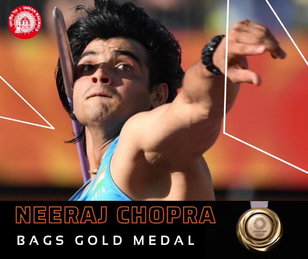medhasalvi's tweet photo. Proud moment for India. Congratulations 🎉 #NeerajChopra #Olympicsindia #Olympics https://t.co/GAxr0uXO9w